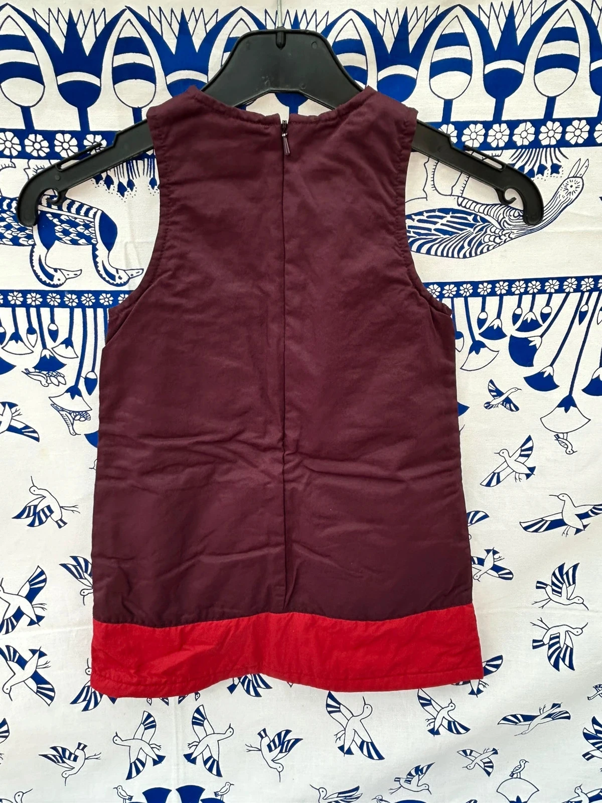 Vestido 23 meses Obaïbi em muito bom estado roxo e bordô para menina – photo 4
